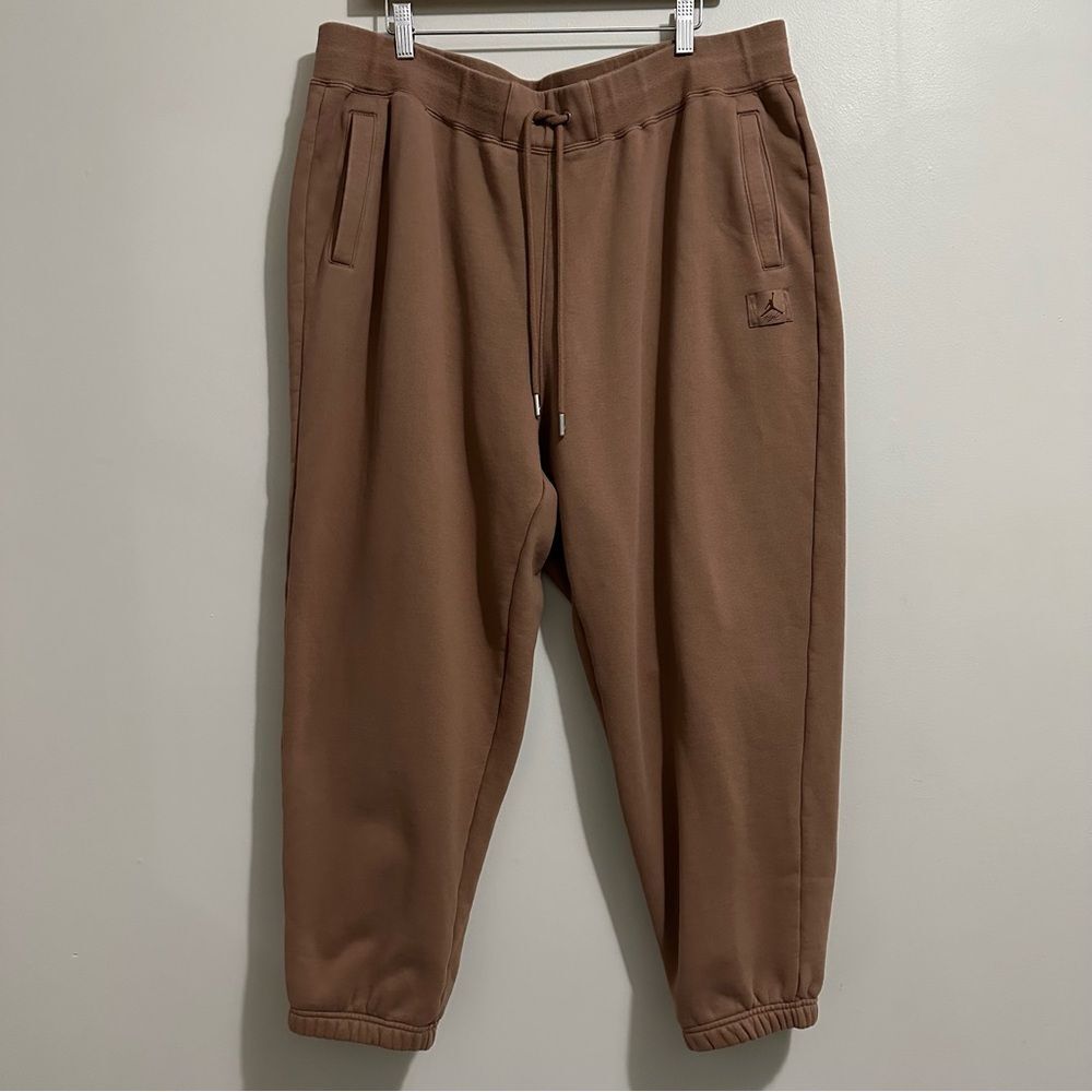 Air Jordan Flight Loose Fit Active Lounge Fleece Sweatpants Brown 2X FV7059 223